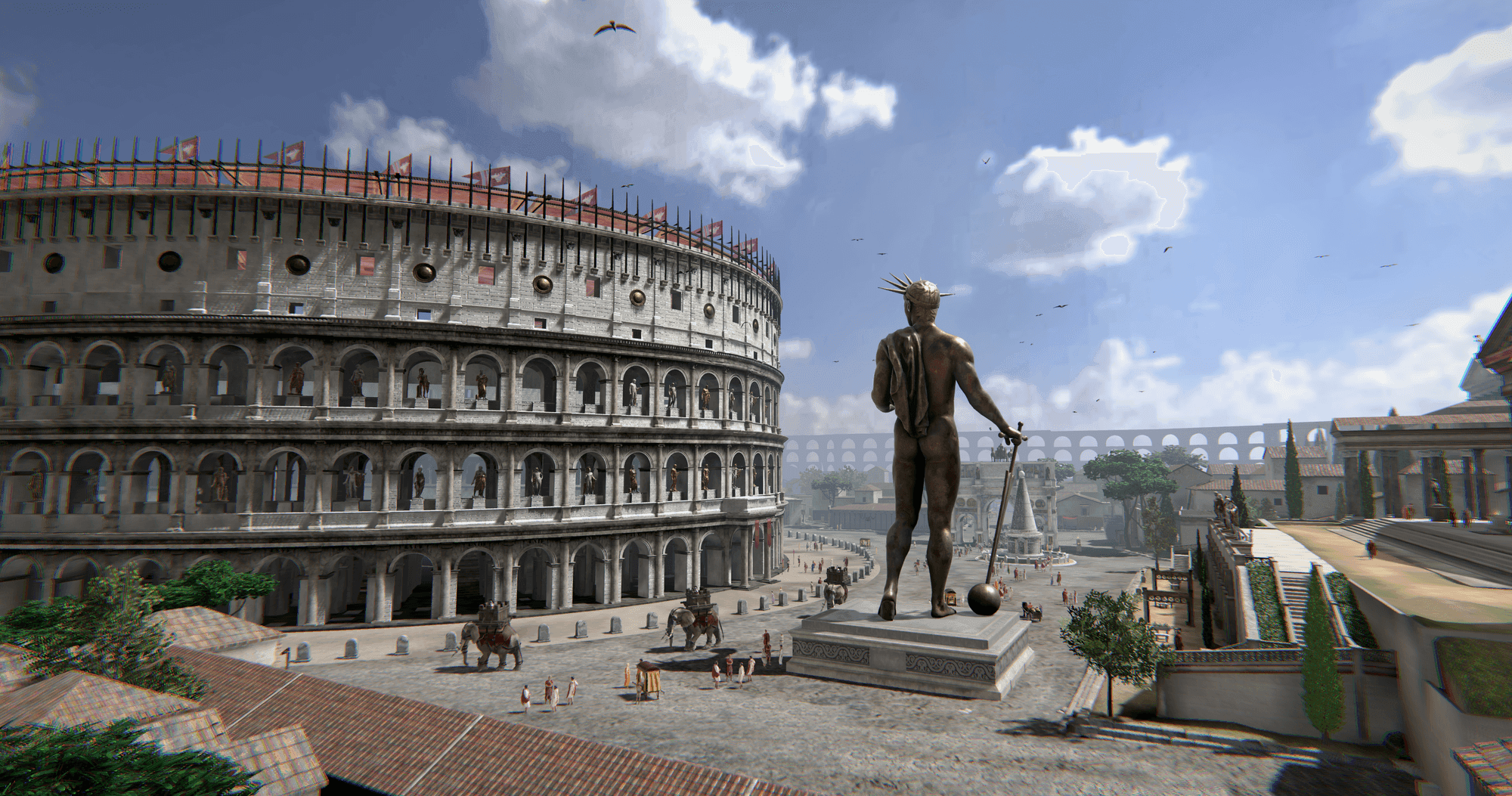 Augmented reality reconstruction of ancient Rome, as seen through the Portyl app